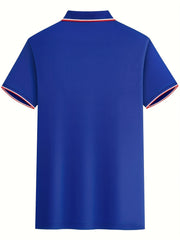Car Racing Print Men's Golf Short Sleeve Shirt