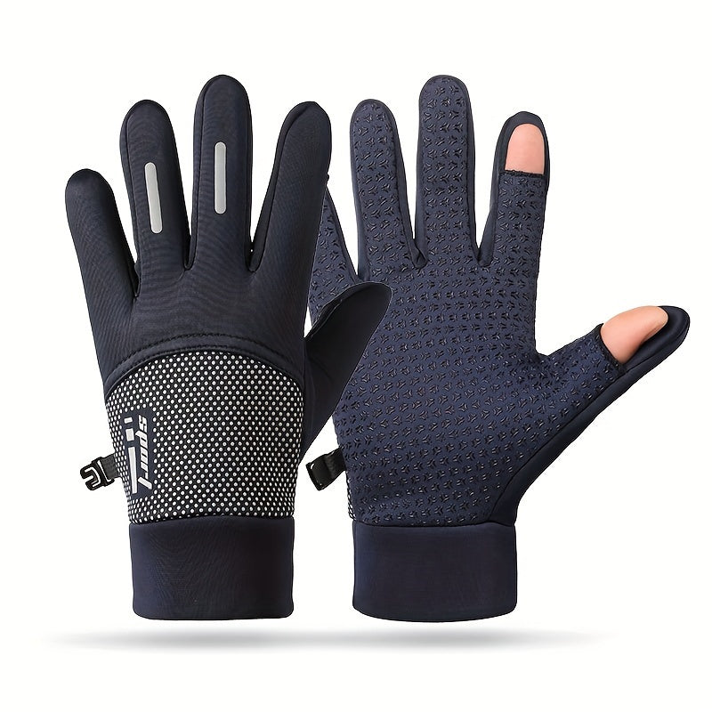 Anti Slip Cycling Gloves Windproof Waterproof Touch Screen Gloves