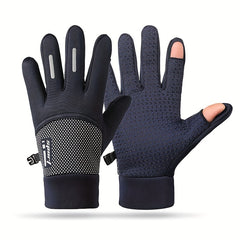 Anti Slip Cycling Gloves Windproof Waterproof Touch Screen Gloves