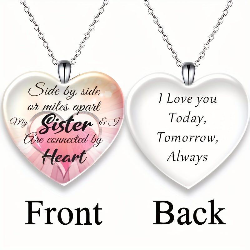 Love Crystal Pendant Necklace Letter Necklace English Birthday Gift