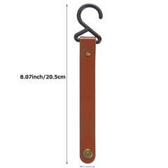 4pcs Leather S Hooks For Hanging Pots Pans Utensils Camping Hook Hanger