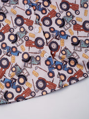 Boys Tractor Short Sleeves Button Down Shirt Tops Casual