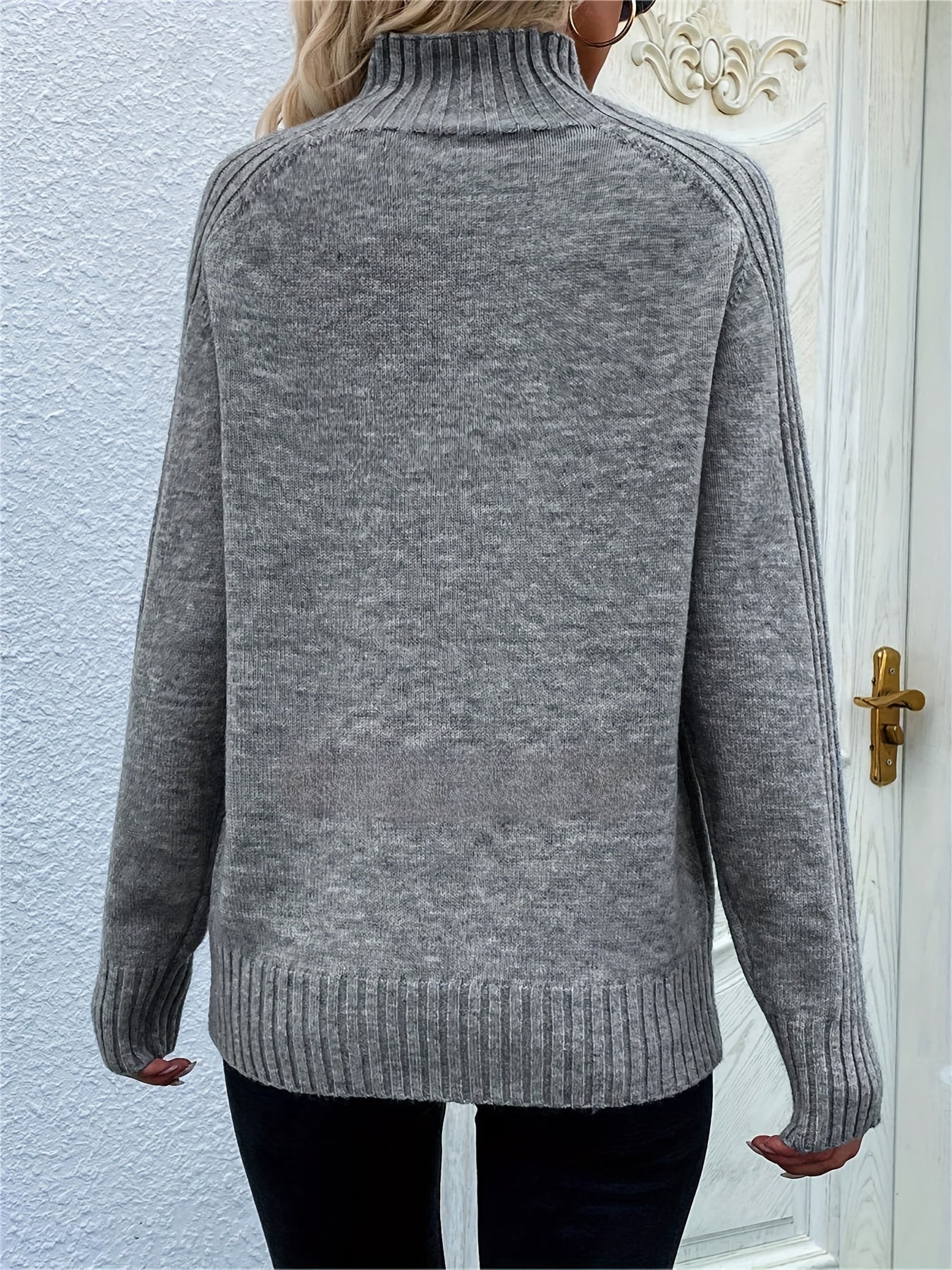 Turtle Neck Sweater Long Sleeve for Fall & Winter