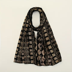 Hot Stamping Chiffon Scarf Classic Hijab Solid Shawl Windproof Head Wrap