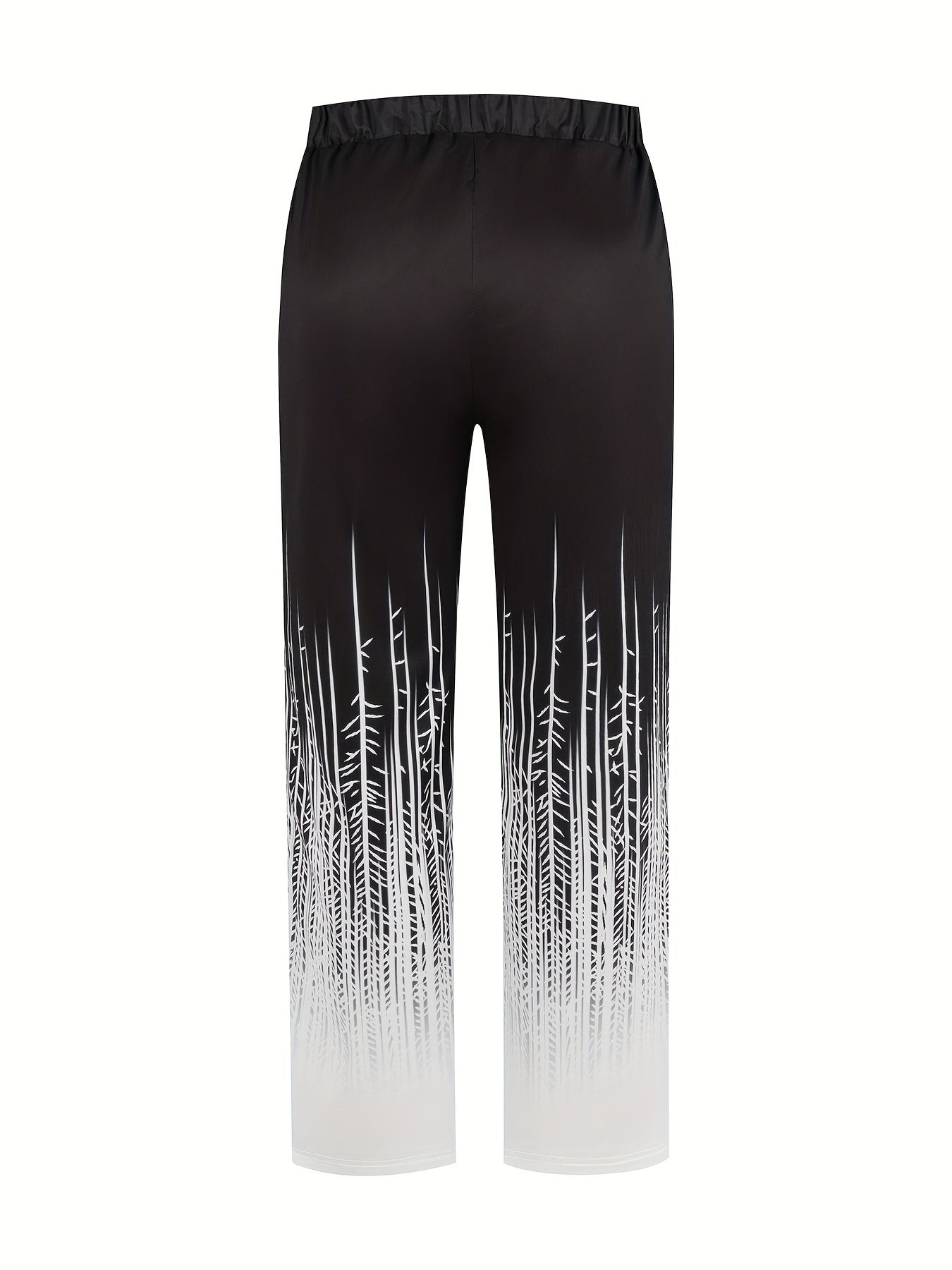  Ombre Stripe Print Drawstring Pants