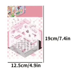 Charming 3D Panda Scene Stickers for DIY Room Decor & Crafts
