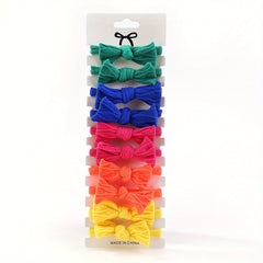 10pcs Bow Decor Headband for Baby Girls