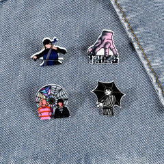 Creative Acrylic Print Brooch Pin for Boys