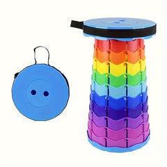 Portable Folding Stool Lightweight Plastic Stool With Carry Bag