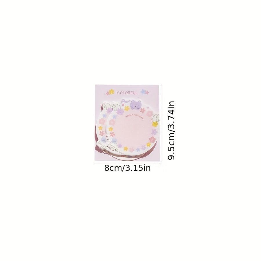 Cherry Blossoms Sticky Notes Girl Journal Notepad 30 Sheets