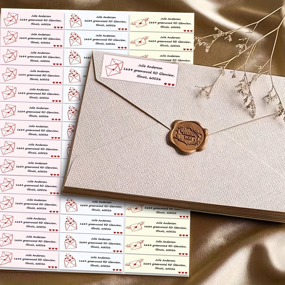 180pcs Custom Address Labels Sticky Labels
