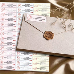 180pcs Custom Address Labels Sticky Labels