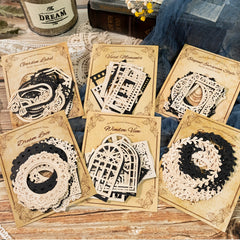 16 Vintage Lace & Flower Cutouts for Scrapbooking Junk Journaling & Crafts