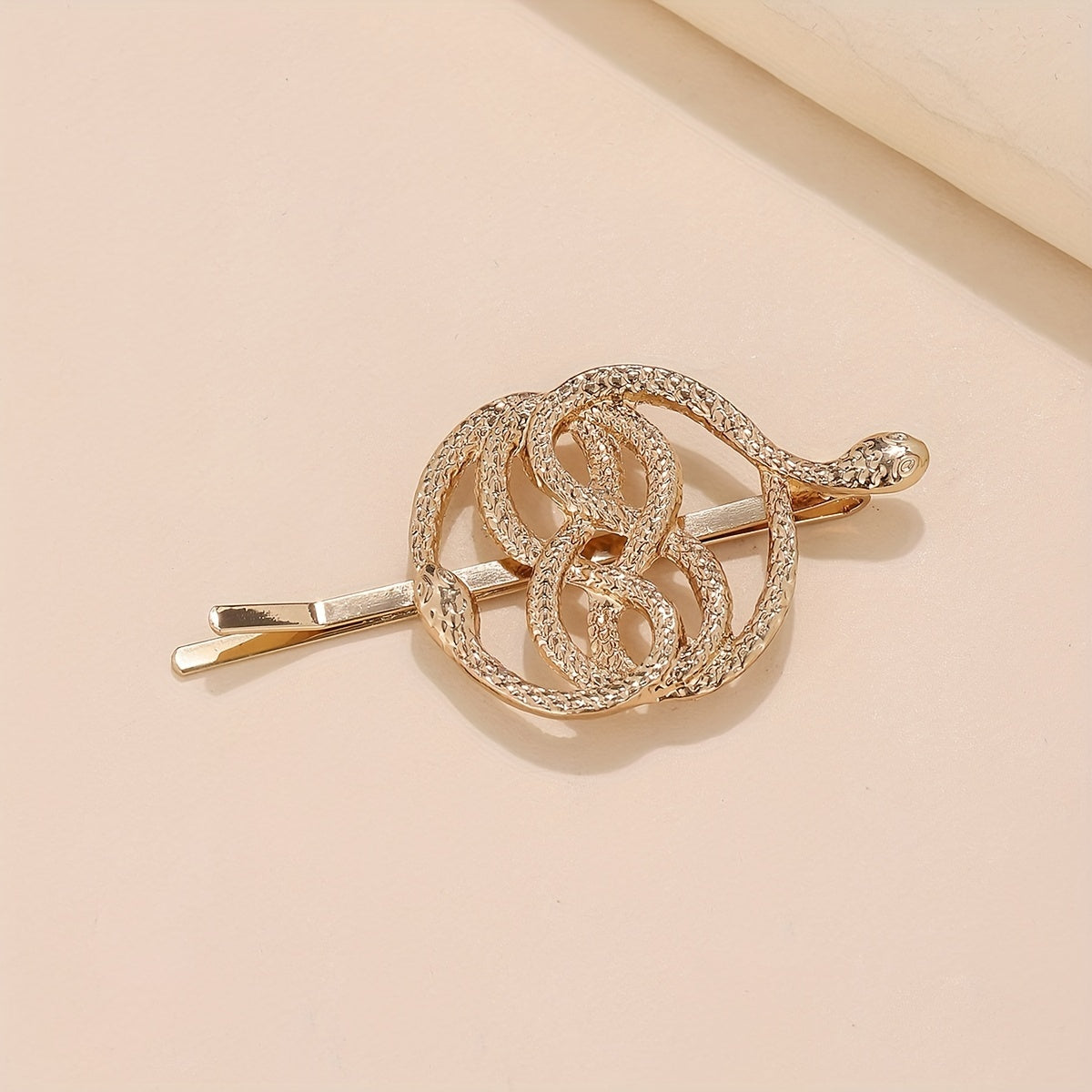 Snake Charm Metal Hair Pin Y2K Punk Bobby Pin
