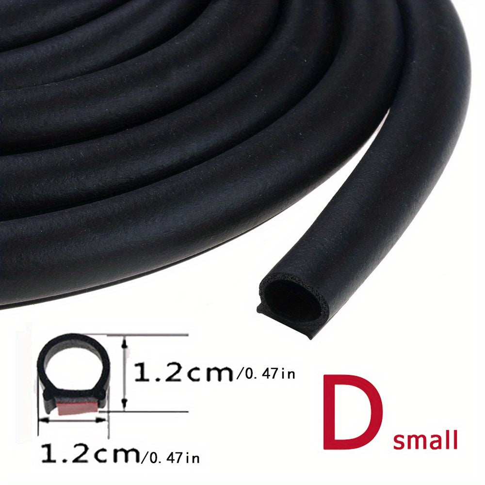 P D Type 2 Meter Car Door Sealing Strip Rubber Sound Insulation And Dust Prevent
