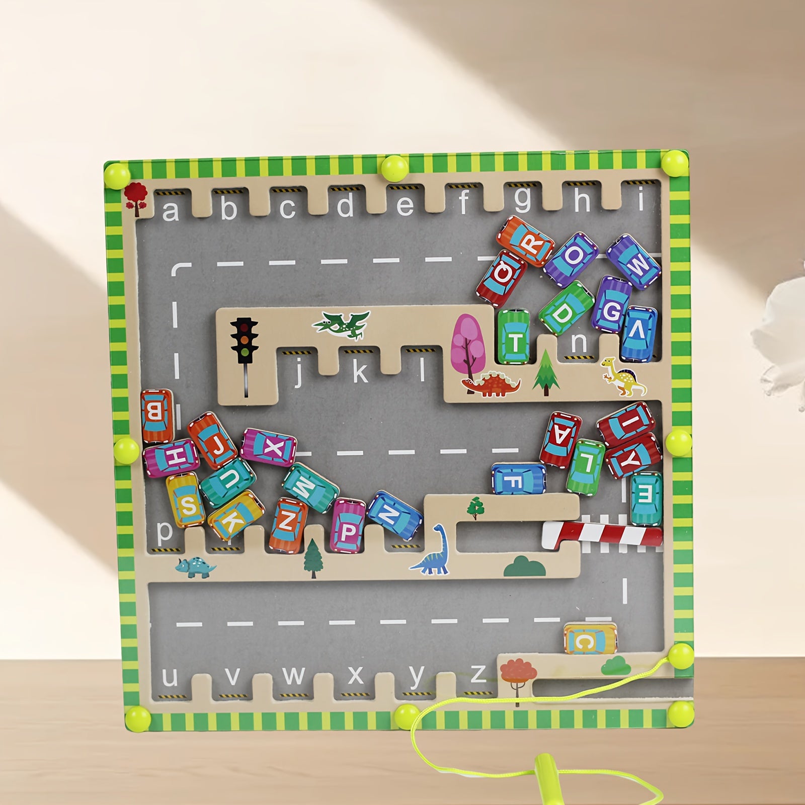 Alphabet Parking Lot Puzzle Toy for Kids