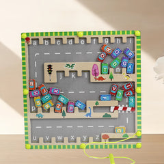 Alphabet Parking Lot Puzzle Toy for Kids