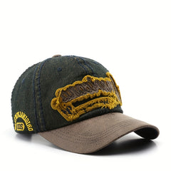 Japanese Retro Denim Peaked Cap Sun Protection Baseball