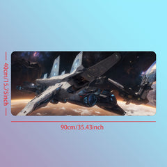 Large Star Battleship Mouse Pad - Non Slip Desk Pad