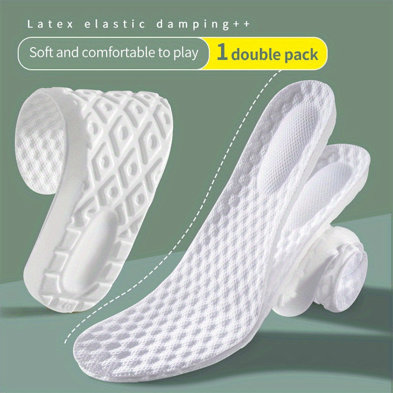 Men's Soft Foot Support Insoles Latex Memory Foam Orthopedic Sports Insoles
