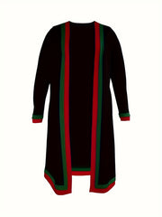  Colorblock Stripe Print 3-Piece Set