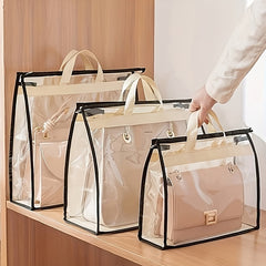 Clear Dust Bag for Handbags S M L XL Purse Storage Organizer