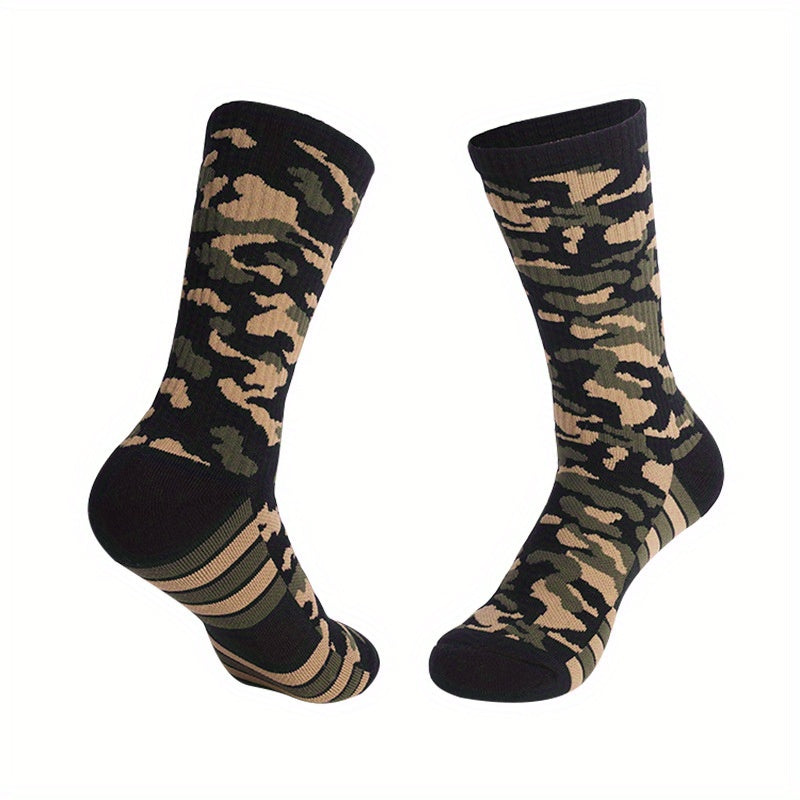 Camouflage Sports Socks for Running Hiking Basketball