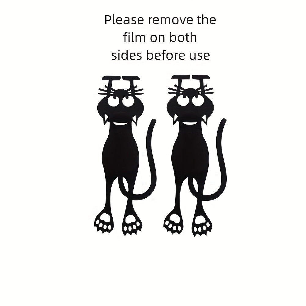 Hollow Out Little Cat Bookmark Acrylic Bookmark Creative Cat Label