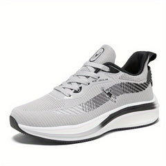 Men's Striped Lace up Running Shoes