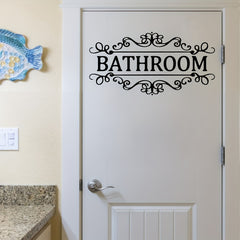 BATHROOM English Decorative Bathroom Sticker Self-adhesive PVC Removable Sticker