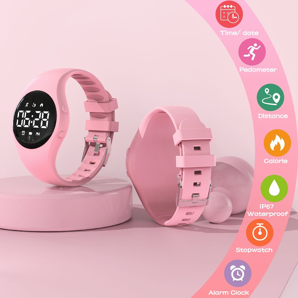 Kids Sport Watch with Step Counter & Pedometer Tracker