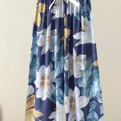  Floral Print Wide Leg Pants