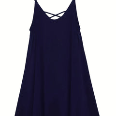  Criss Cross Layered Cami Dress