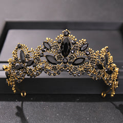 Colorful Rhinestone Crown Headband Tiara Wedding Hair