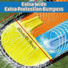 Water Slide with Lawn Splash Pad Sprinkler Mat for Teens