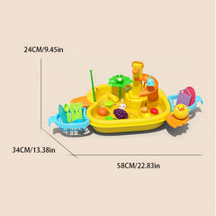 Kids' Water Play Kitchen Sink Toy with Automatic Water Circulation