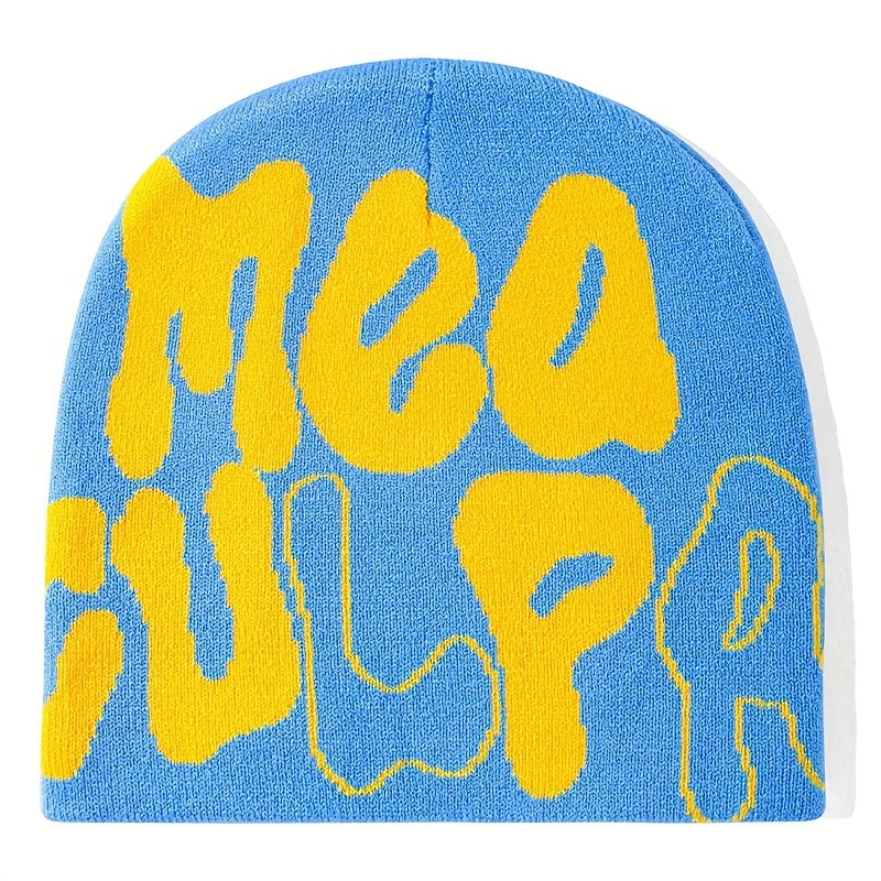 Unisex Hip Hop Knit Beanie Cap Men's Candy Y2K Thermal Hat