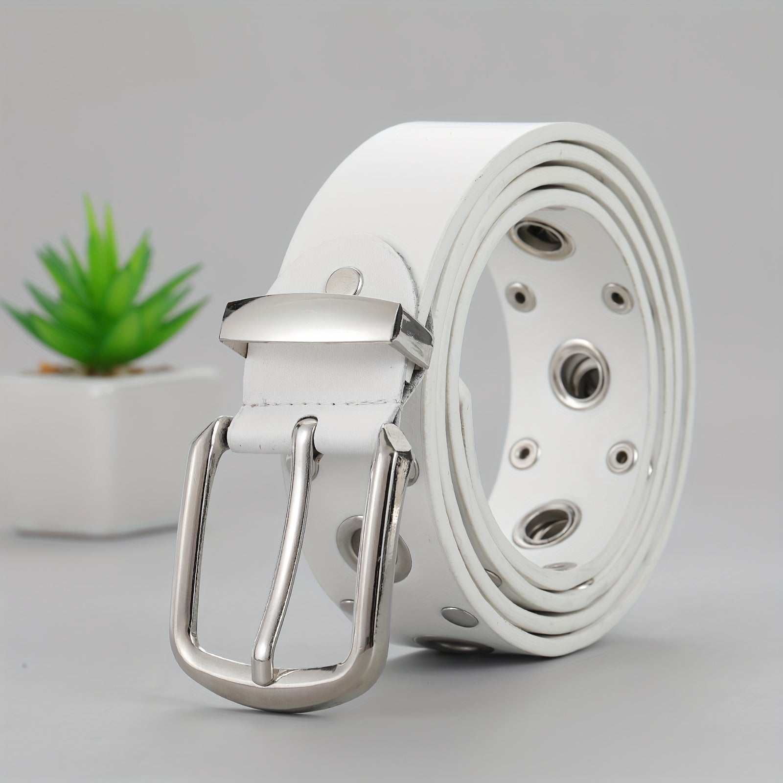 Men's Punch Ring Belt - Pure Leather