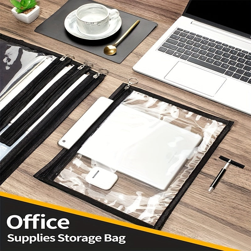 6 Pcs Zipper Transparent Pouch Versatile Storage Bags