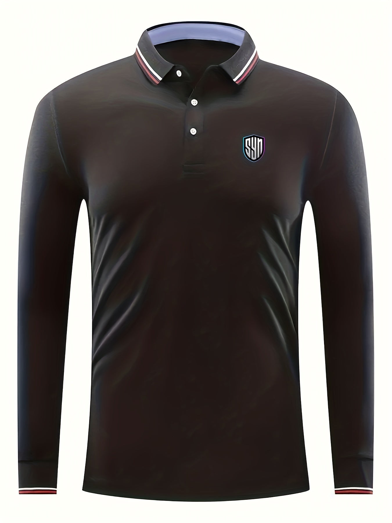 Symbol Print Men's Lightweight Polo Shirt