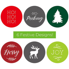500 Christmas Thank You Stickers Roll for Crafts, Envelopes & Decorations