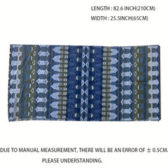 Geometric Printed Warm Shawl Wrap for Winter Coldproof Fringed Blanket