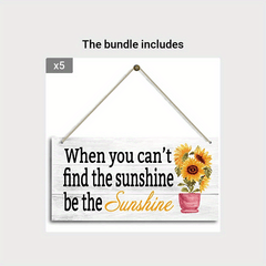 Sunshine Blessed Wood Sign for Shelf Decor Farmhouse Style