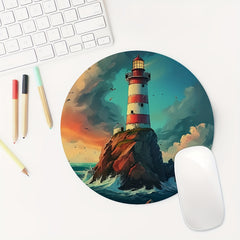 Holiday Round Mouse Pad Non-slip Rubber Base