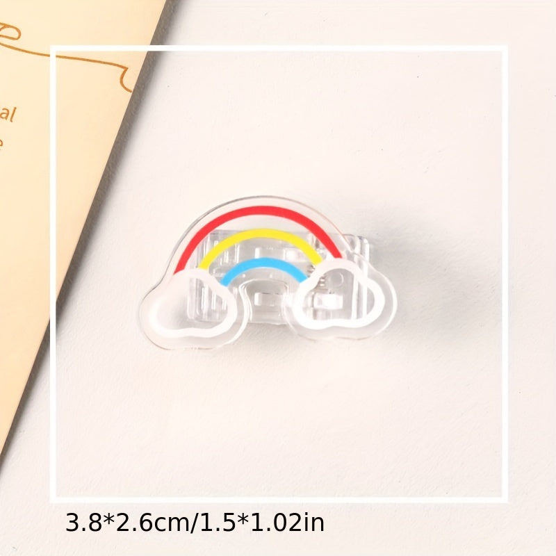 Cartoon Acrylic Snack Sealing Clip Set of 9pcs
