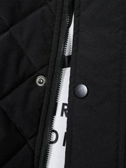 Men's Stand Collar Thermal Vest with Zipper