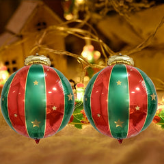 10pcs Large Christmas Hanging Ball Aluminum Foil Balloon