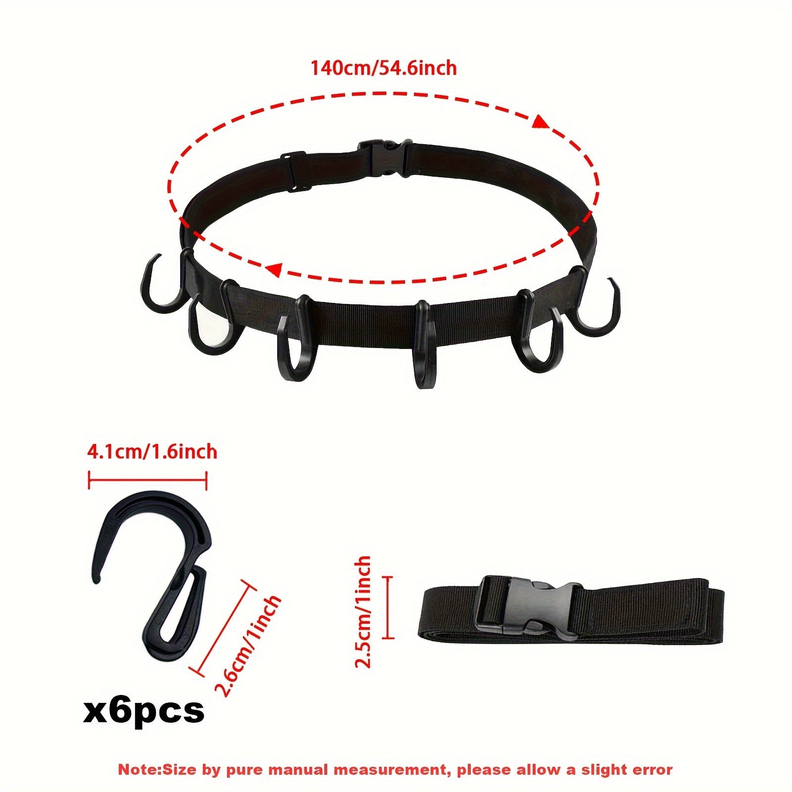 Outdoor Tree Stand Hanger Tool with 6 Hooks for Gear and Equipment