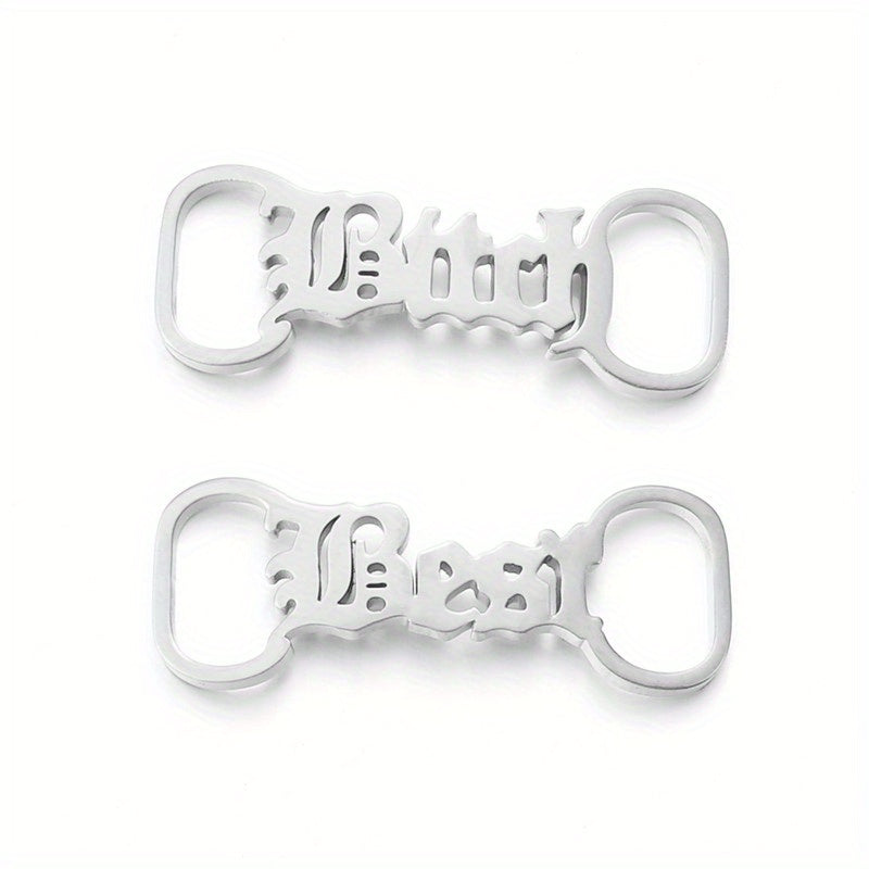 Stainless Steel Name Plate Shoe Clips For Men