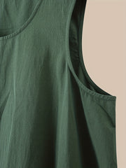  Women's Tank Top Plain Round Neck Summer Thin Comfy